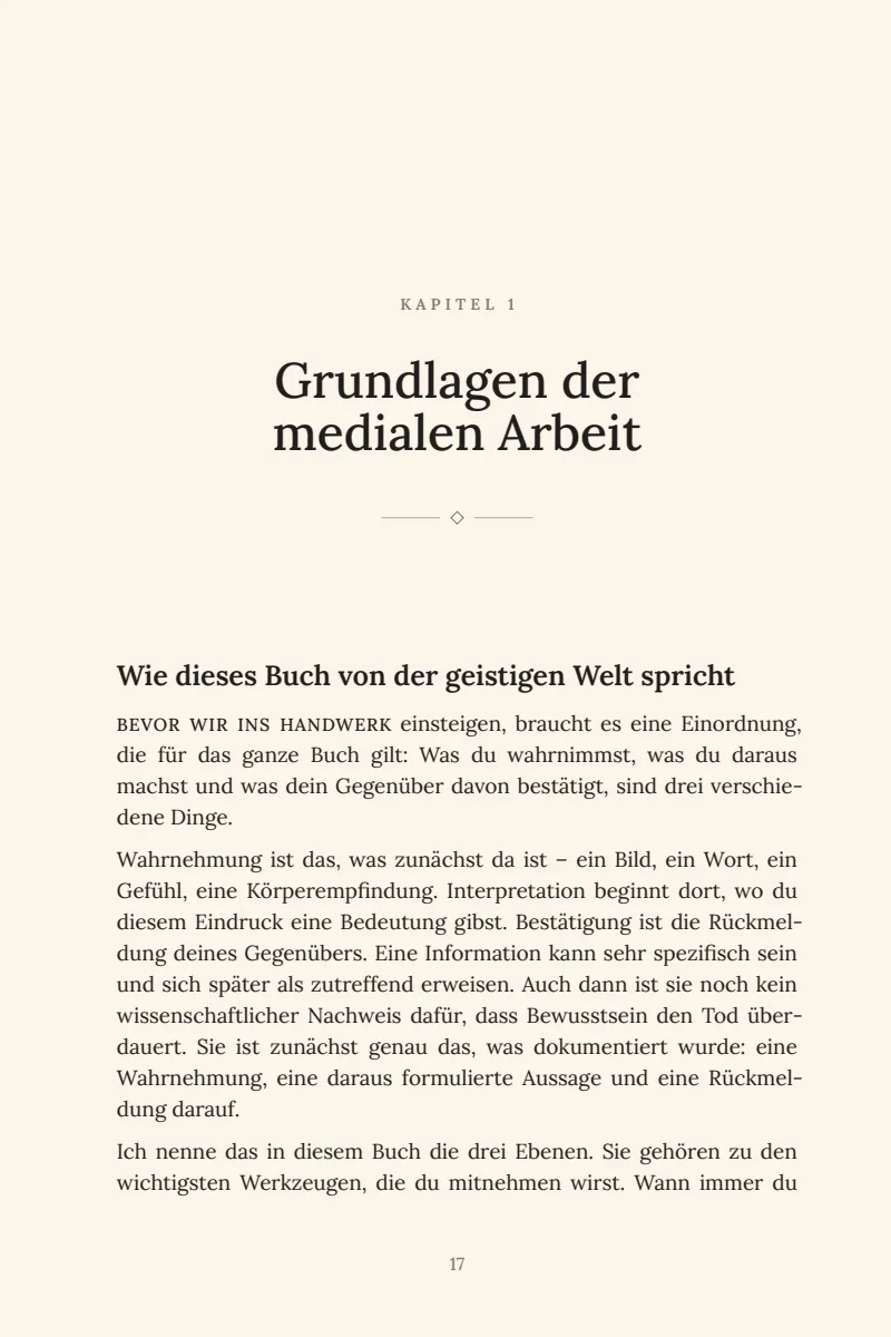 Buchseite 17: Kapitelauftakt